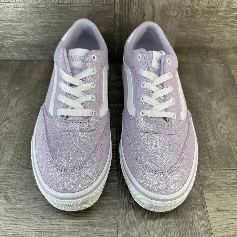 Vans Filmore Decon‎ Youth 6 Lavender Purple Glitter Sparkle Low Top NEW
